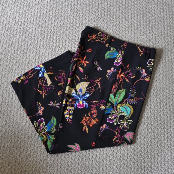 H&M Wide Leg Floral Pants - Picture 3 of 10